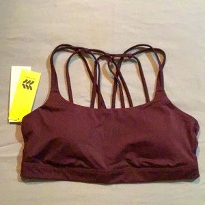 Burgundy All In Motion Sport Bra